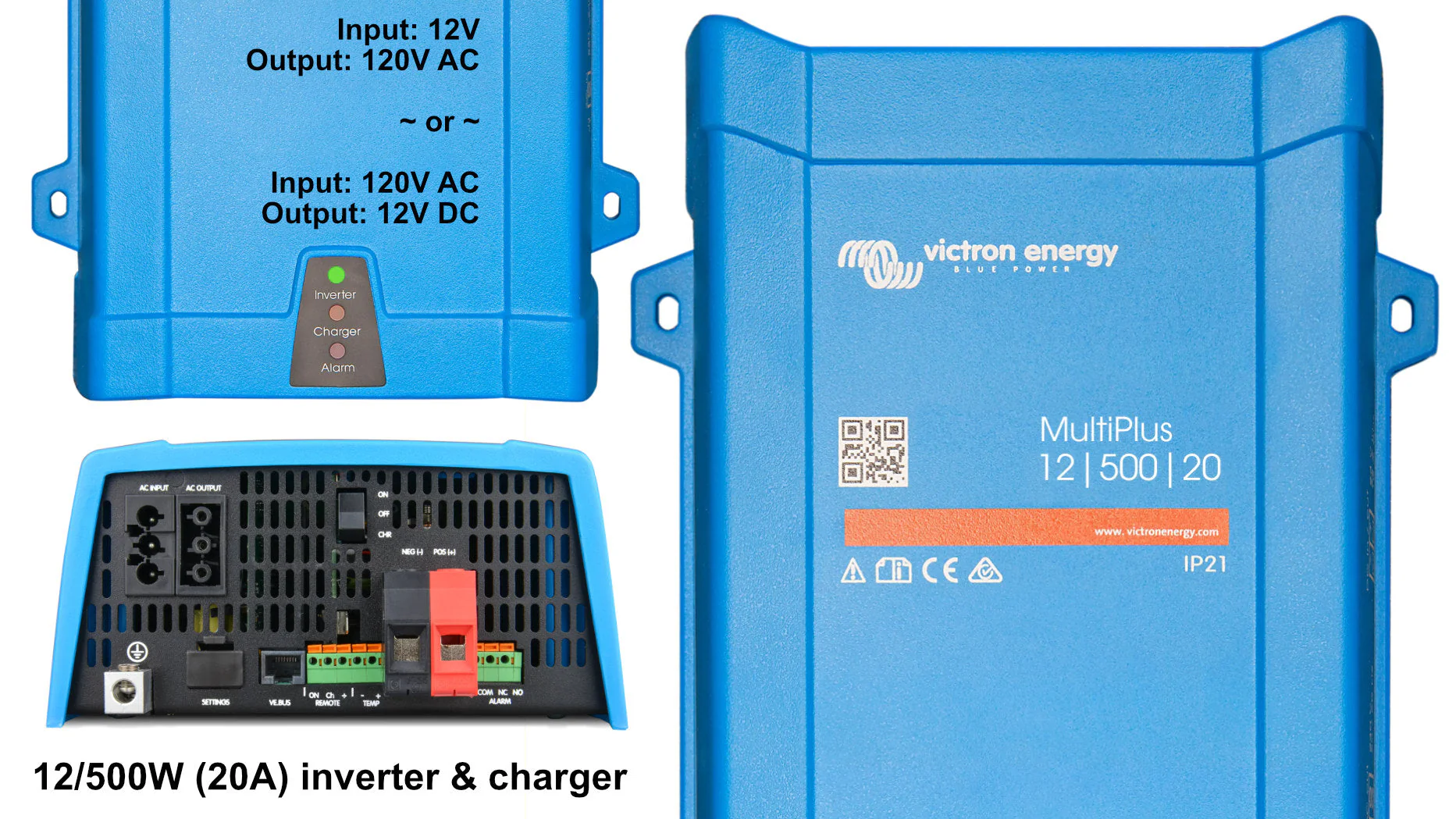 Victron 120V Inverter & Charger - 12/24/48V; 500 - 5000 Watts - Image 2