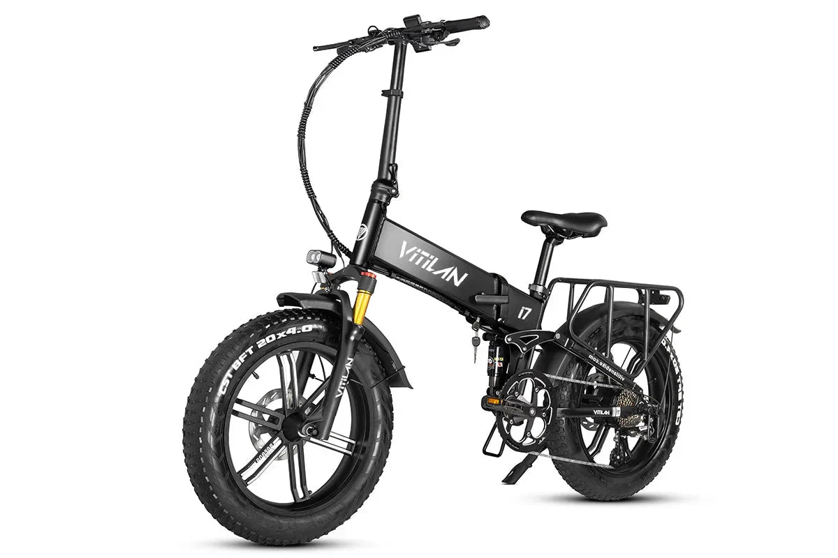 Vitilan I7 Pro Folding Full Suspension Electric Bike - Image 10