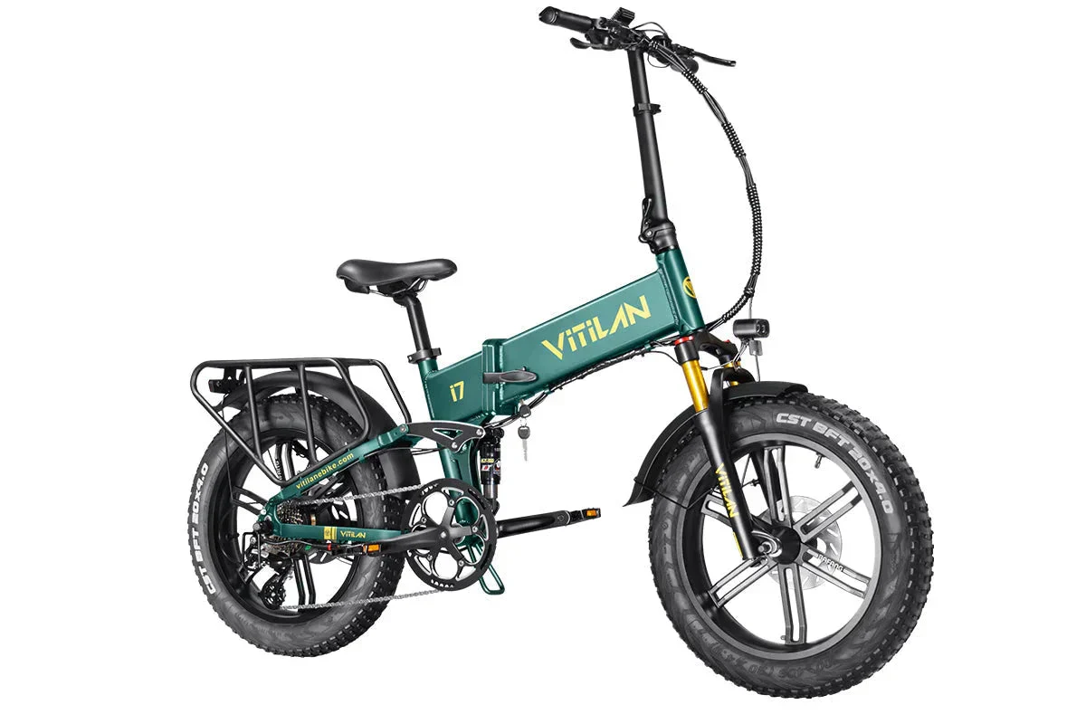Vitilan I7 Pro Folding Full Suspension Electric Bike - Image 11