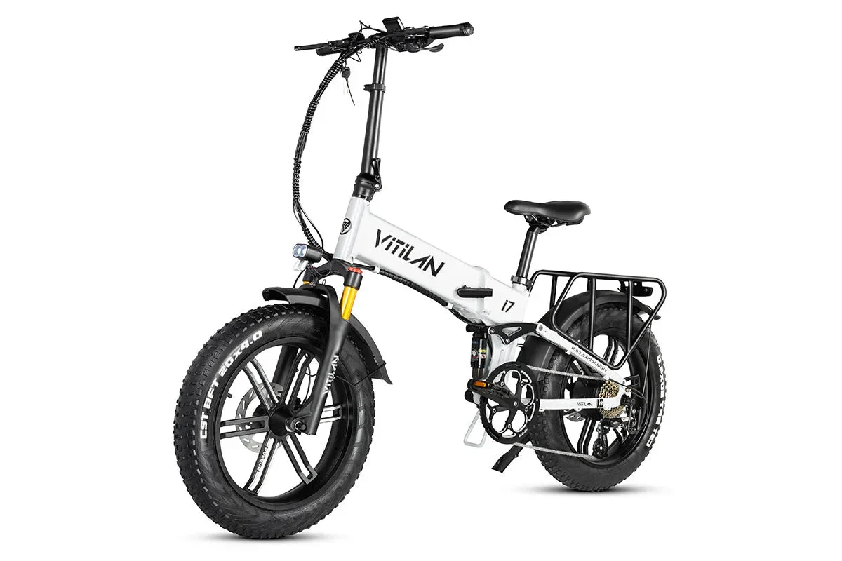 Vitilan I7 Pro Folding Full Suspension Electric Bike - Image 14