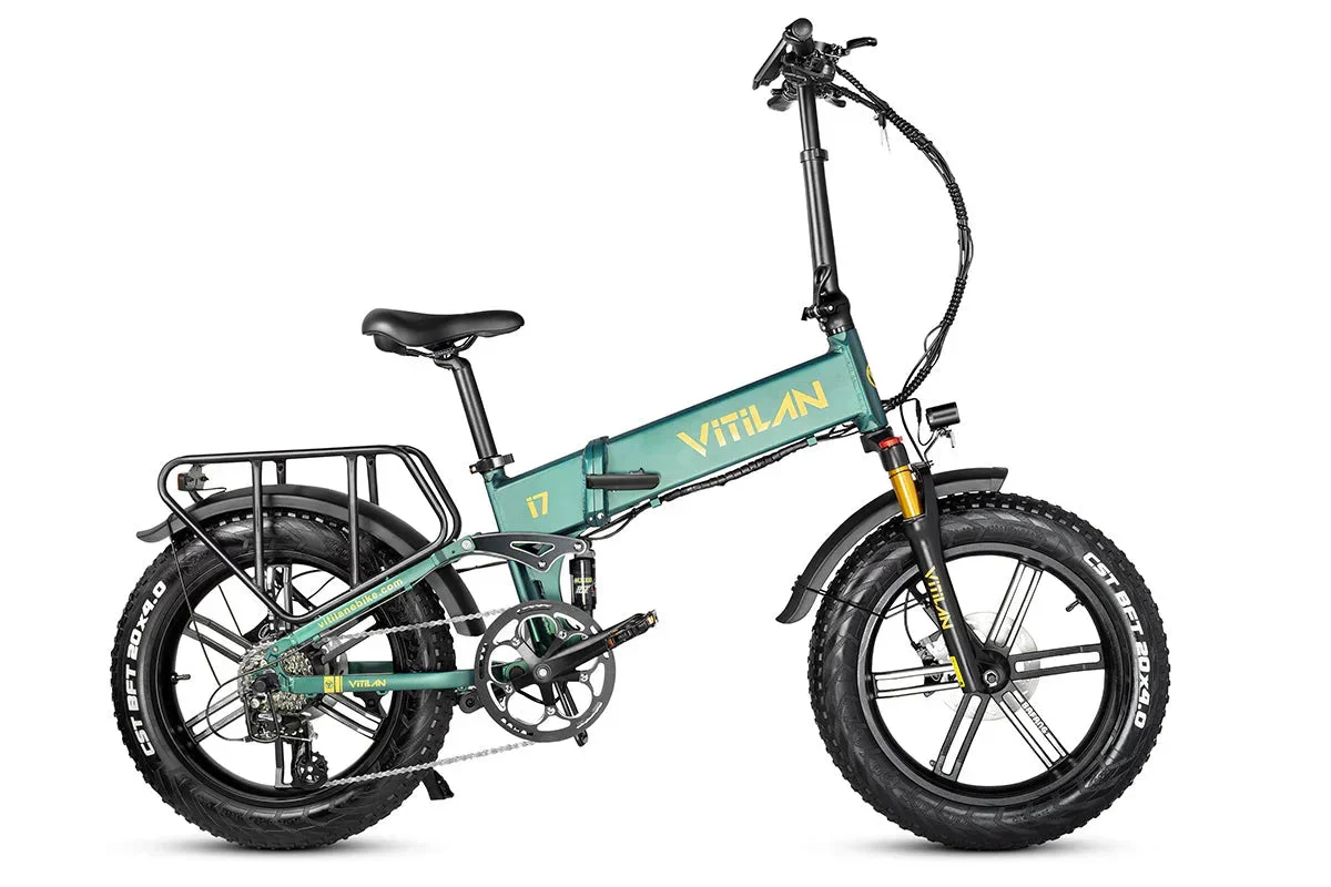 Vitilan I7 Pro Folding Full Suspension Electric Bike - Image 2