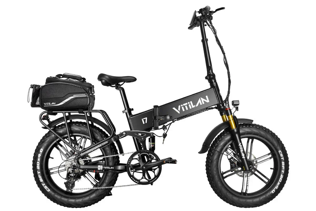 Vitilan I7 Pro Folding Full Suspension Electric Bike - Image 21
