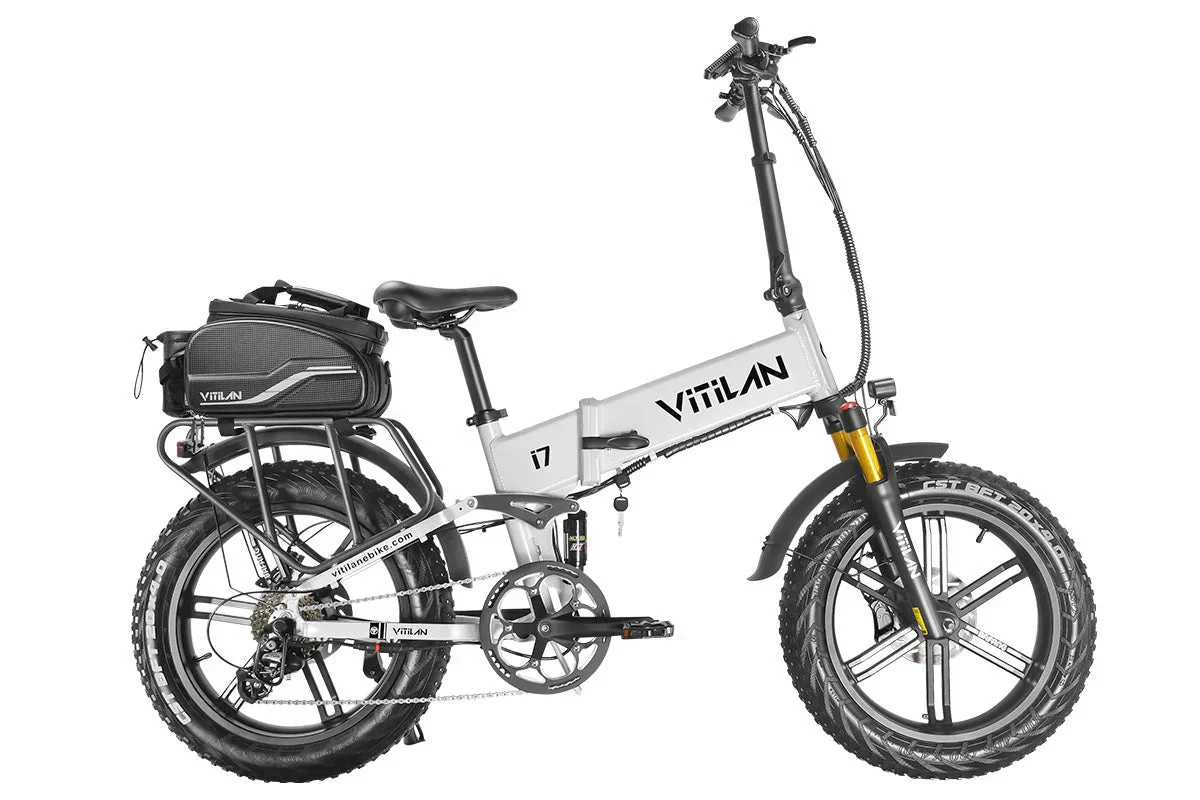 Vitilan I7 Pro Folding Full Suspension Electric Bike - Image 23