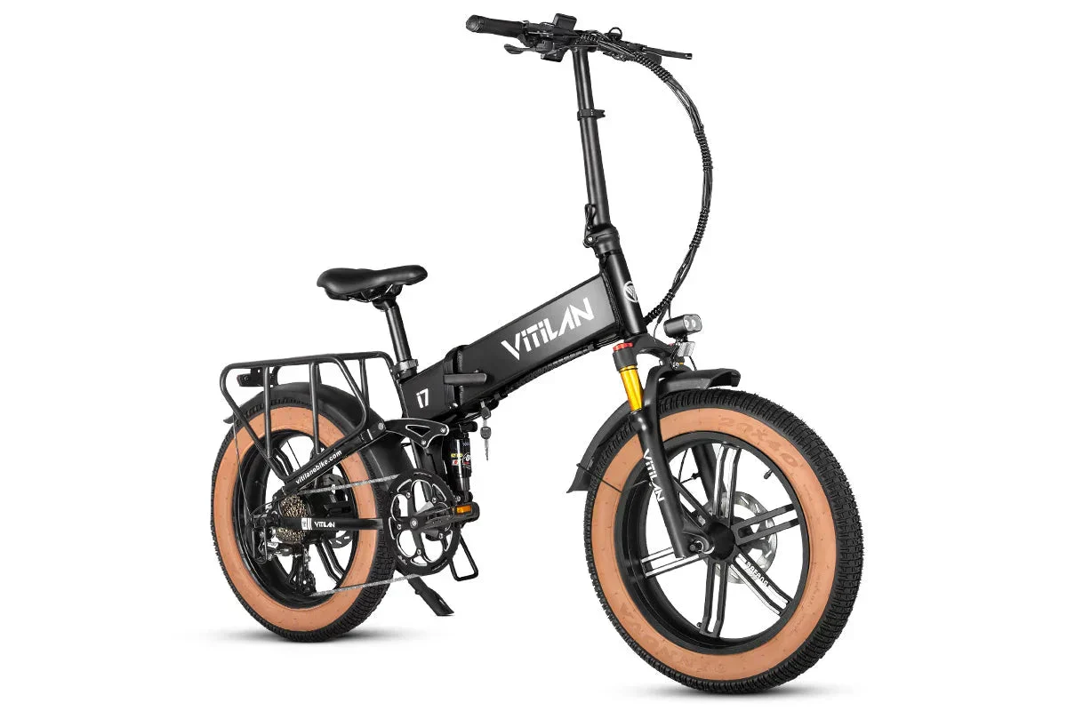 Vitilan I7 Pro Folding Full Suspension Electric Bike - Image 25