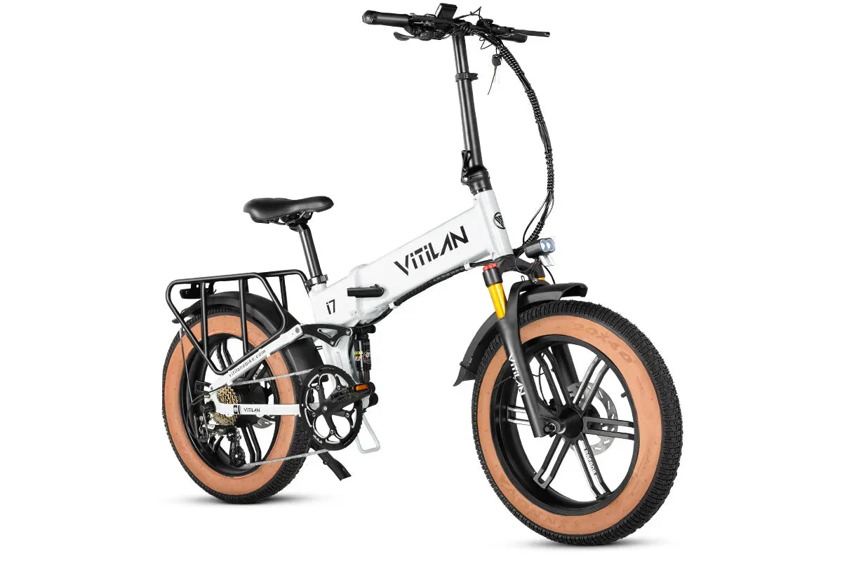 Vitilan I7 Pro Folding Full Suspension Electric Bike - Image 26
