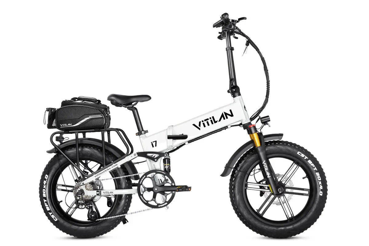 Vitilan I7 Pro Folding Full Suspension Electric Bike - Image 27