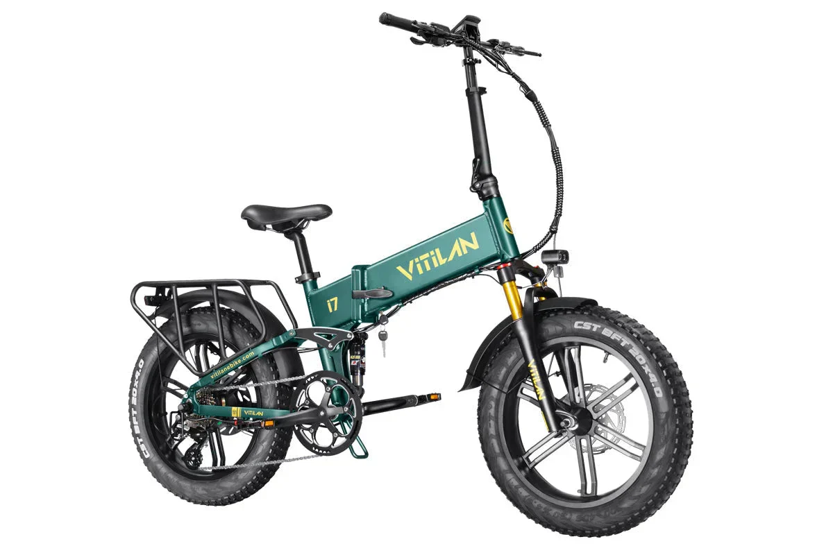 Vitilan I7 Pro Folding Full Suspension Electric Bike - Image 28