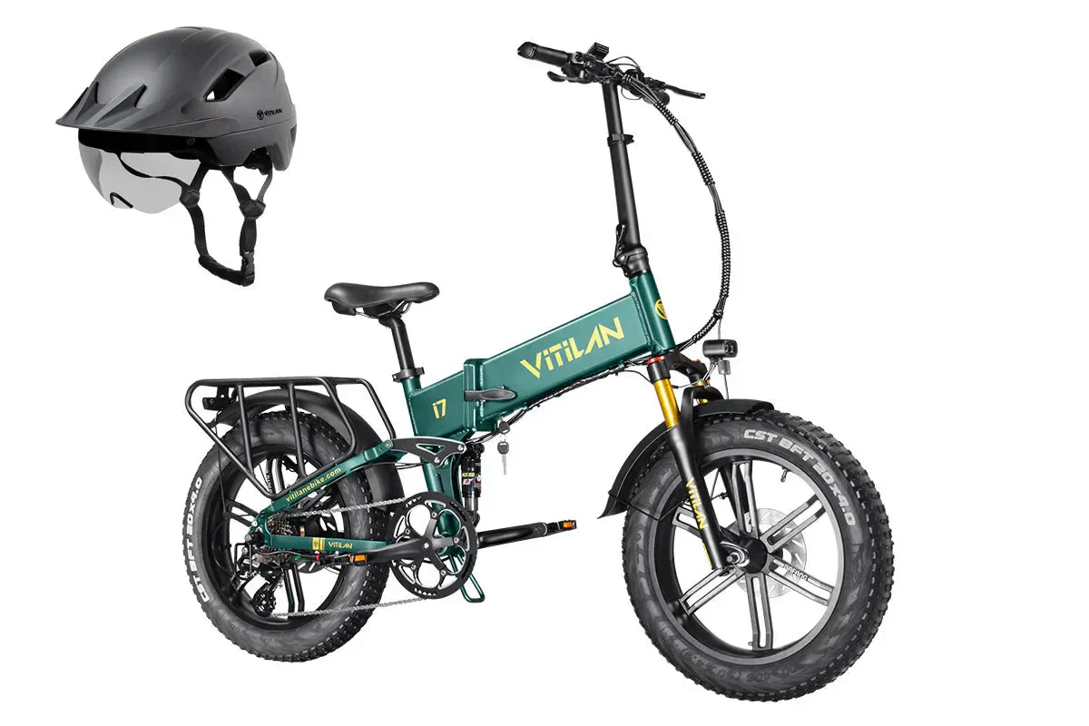Vitilan I7 Pro Folding Full Suspension Electric Bike - Image 29