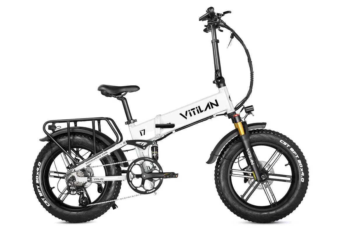 Vitilan I7 Pro Folding Full Suspension Electric Bike - Image 3
