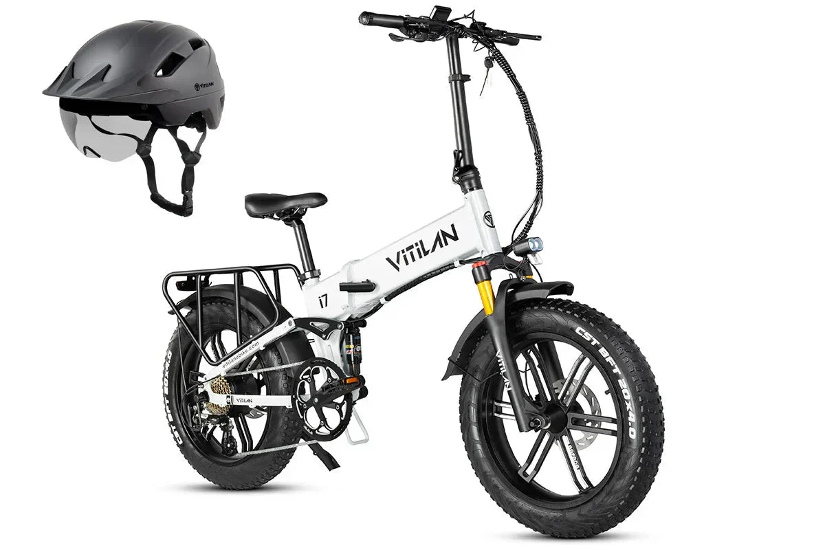 Vitilan I7 Pro Folding Full Suspension Electric Bike - Image 31