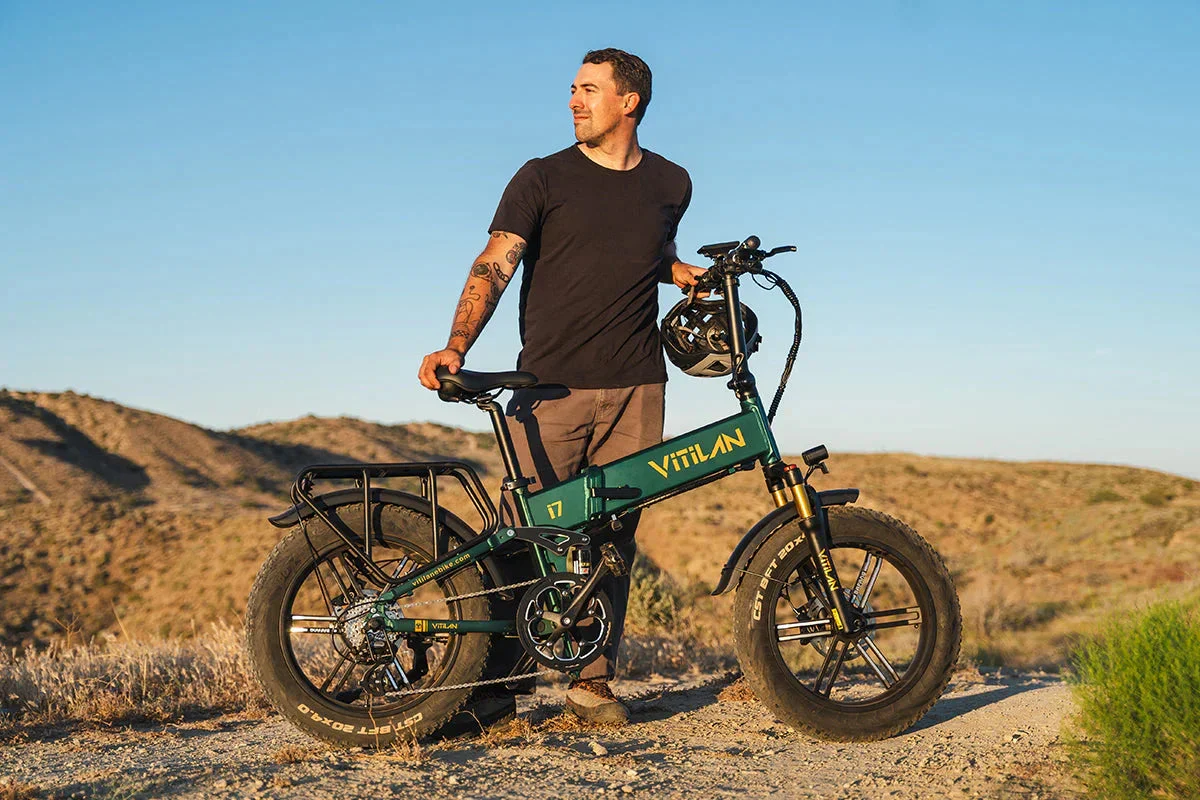 Vitilan I7 Pro Folding Full Suspension Electric Bike - Image 4