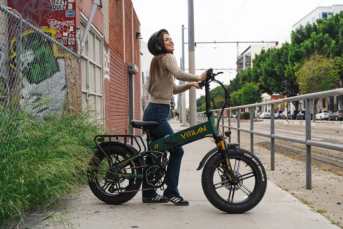 Vitilan I7 Pro Folding Full Suspension Electric Bike - Image 5