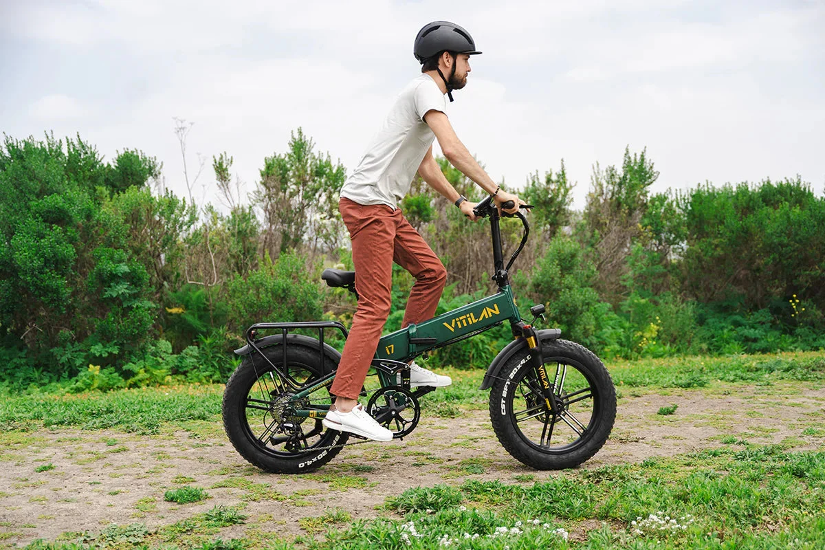 Vitilan I7 Pro Folding Full Suspension Electric Bike - Image 6