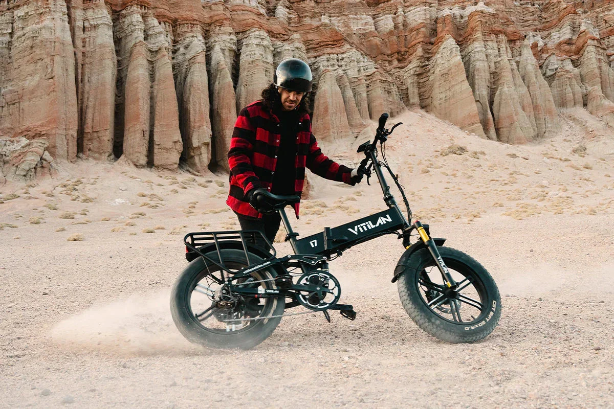 Vitilan I7 Pro Folding Full Suspension Electric Bike - Image 7