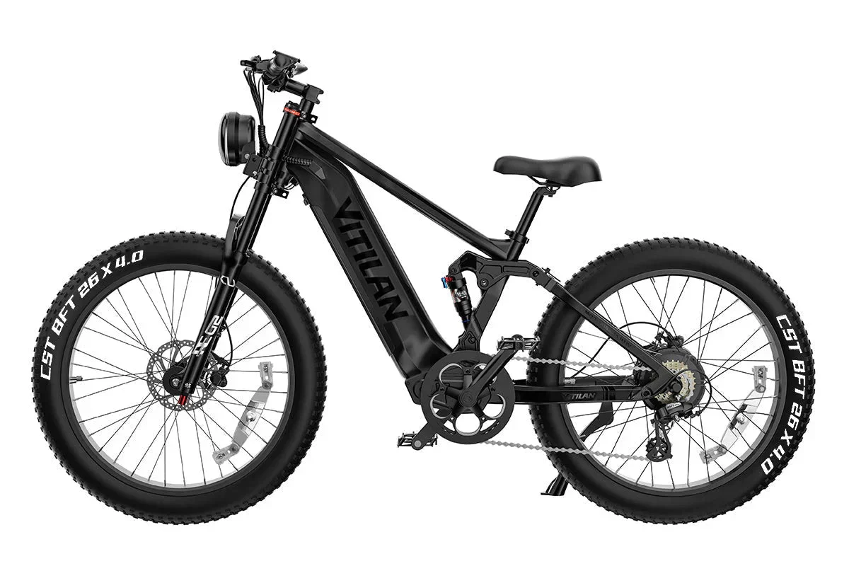 Vitilan T7PRO Full Suspension Mountain E-bike - Image 10