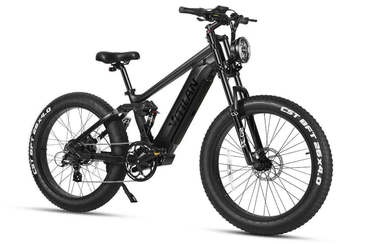Vitilan T7PRO Full Suspension Mountain E-bike - Image 11