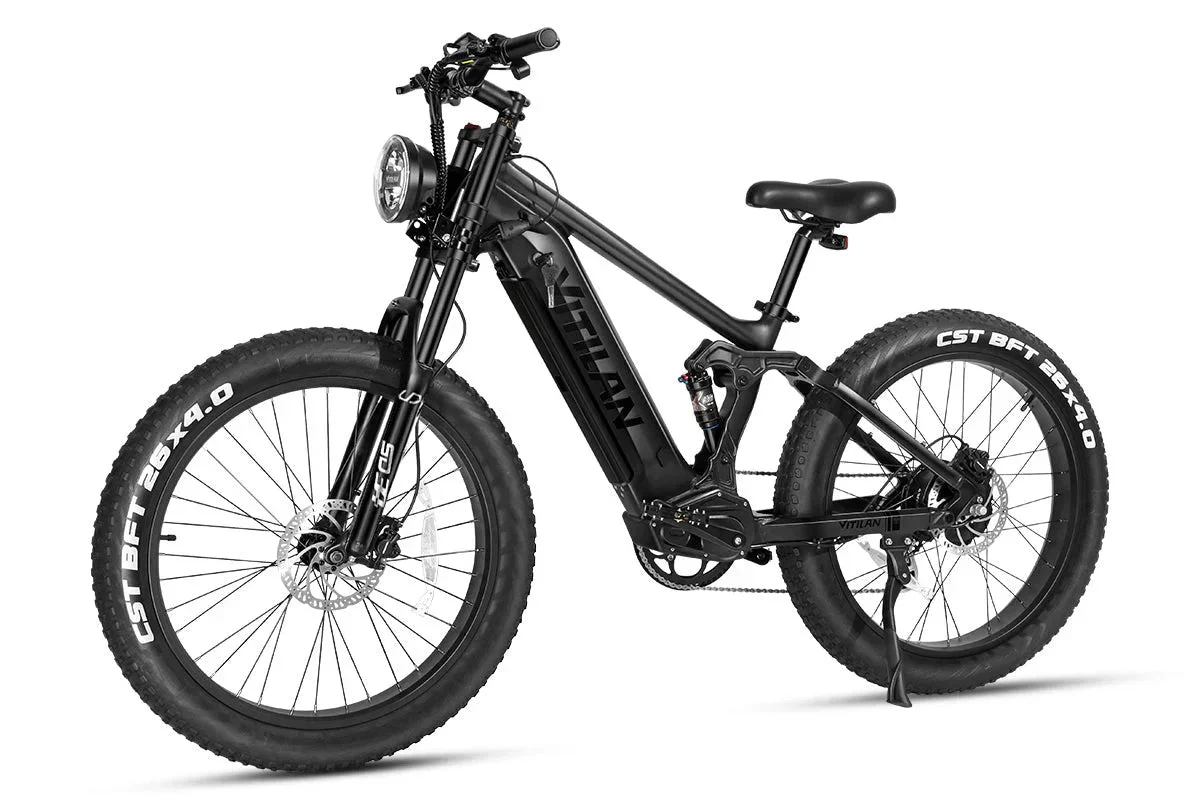 Vitilan T7PRO Full Suspension Mountain E-bike - Image 12