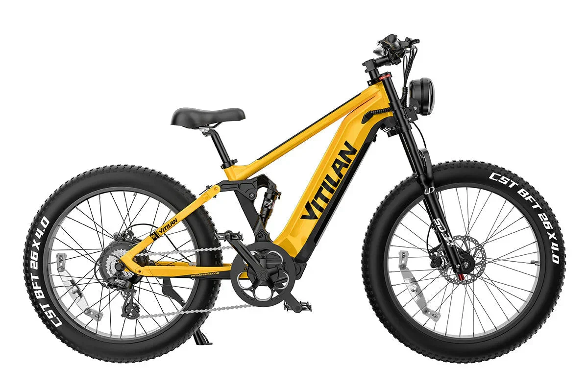 Vitilan T7PRO Full Suspension Mountain E-bike - Image 13