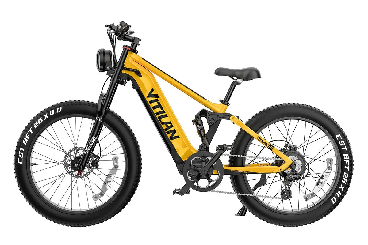 Vitilan T7PRO Full Suspension Mountain E-bike - Image 14