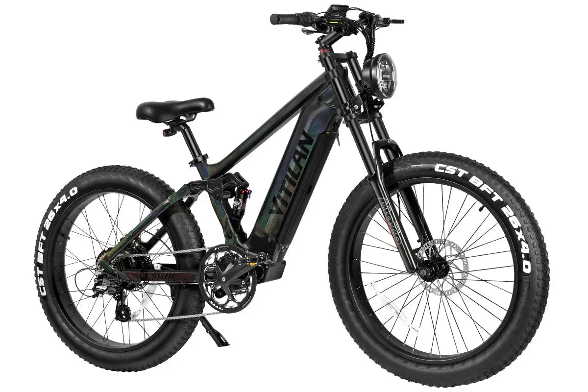 Vitilan T7PRO Full Suspension Mountain E-bike - Image 15