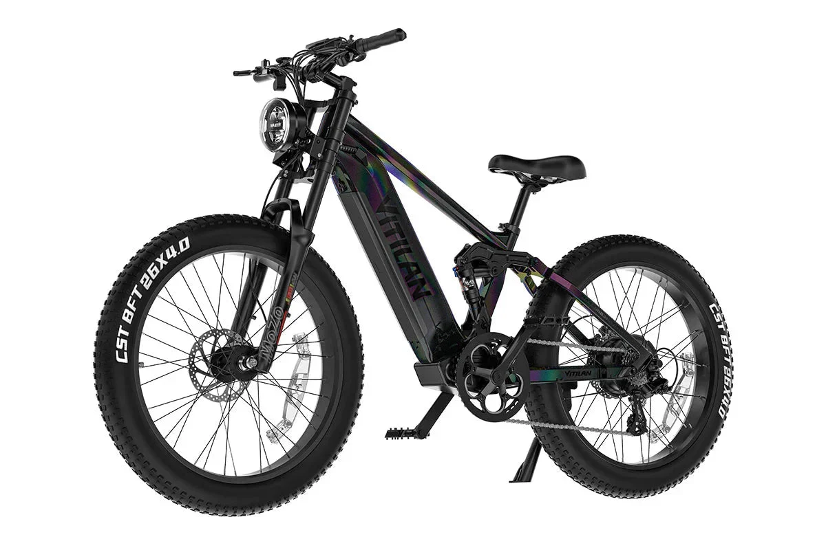 Vitilan T7PRO Full Suspension Mountain E-bike - Image 16