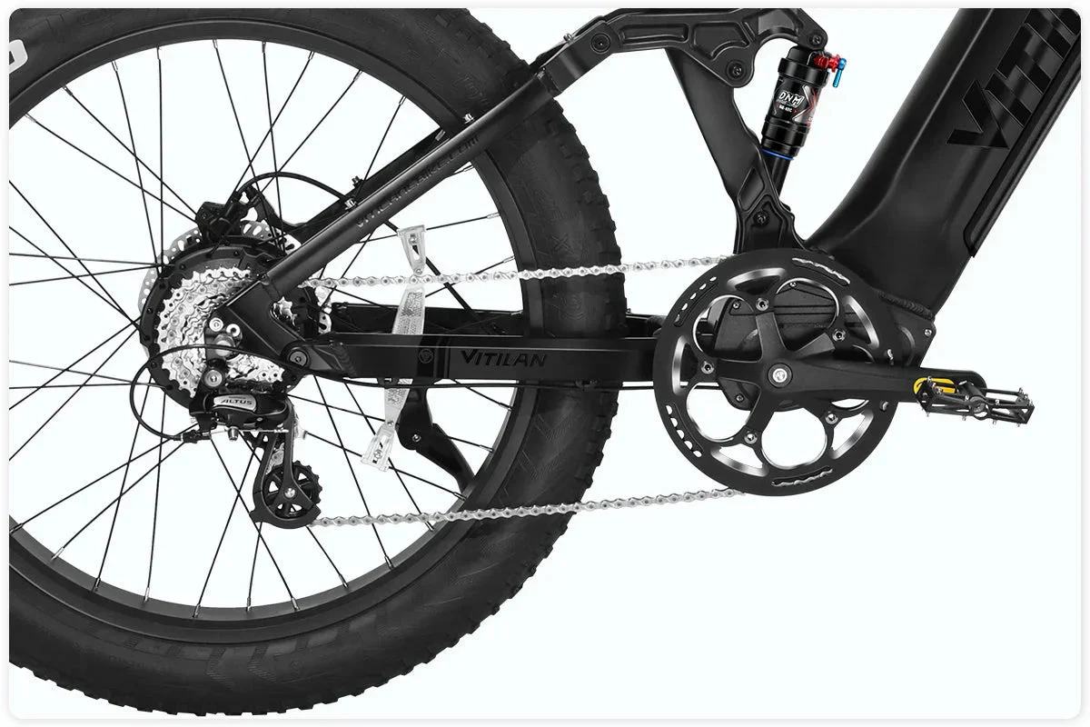 Vitilan T7PRO Full Suspension Mountain E-bike - Image 19