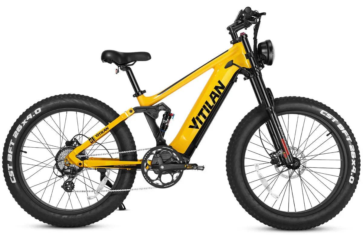Vitilan T7PRO Full Suspension Mountain E-bike - Image 22