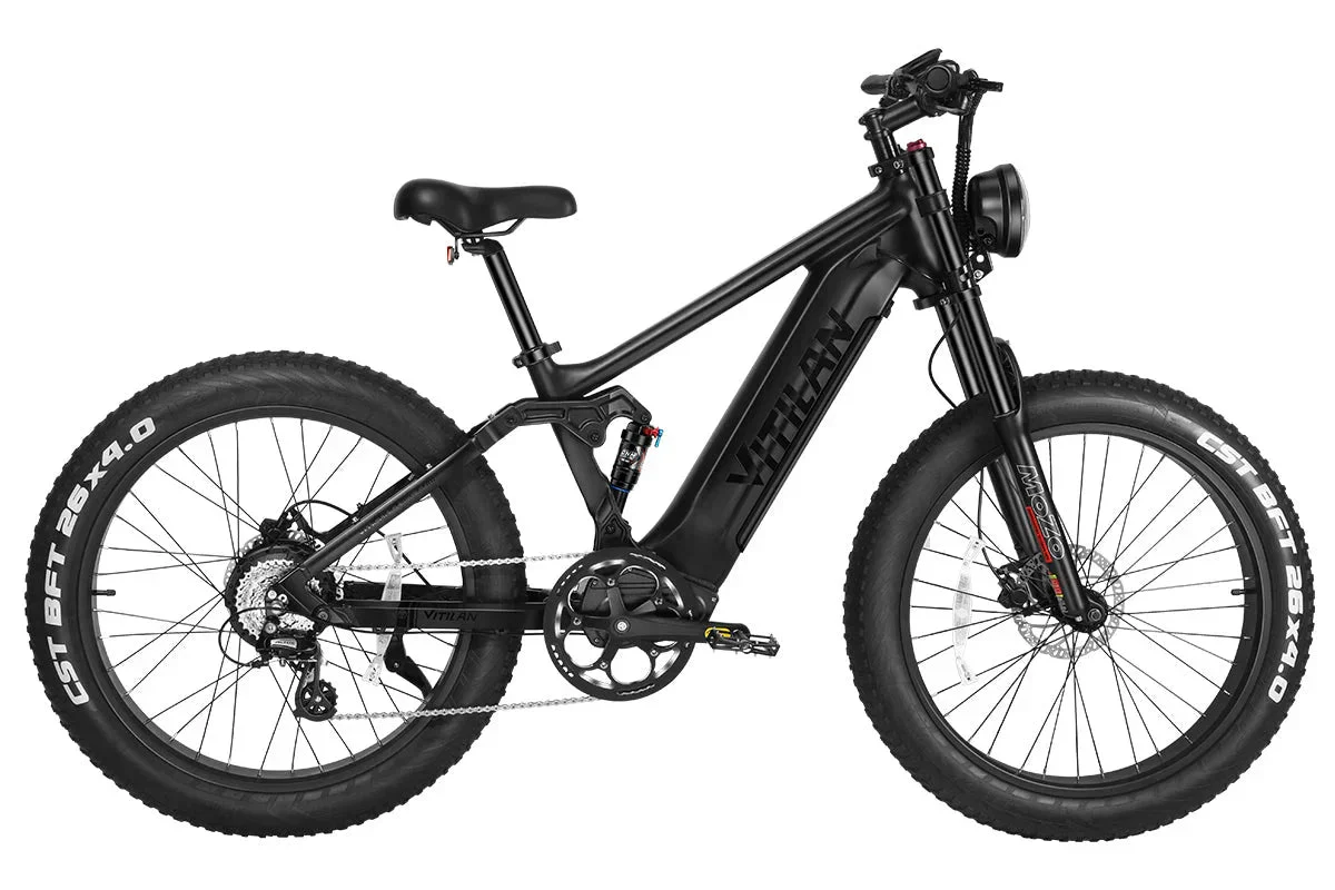 Vitilan T7PRO Full Suspension Mountain E-bike - Image 23