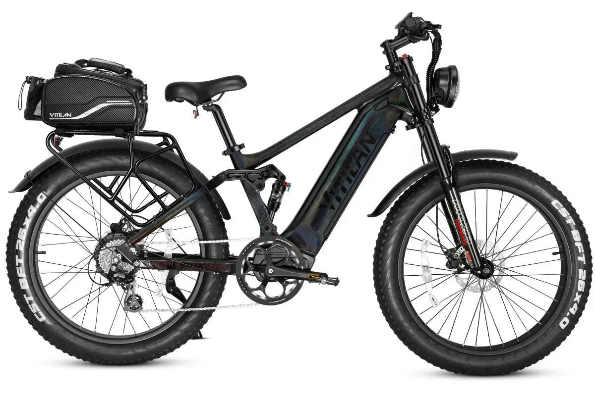 Vitilan T7PRO Full Suspension Mountain E-bike - Image 24