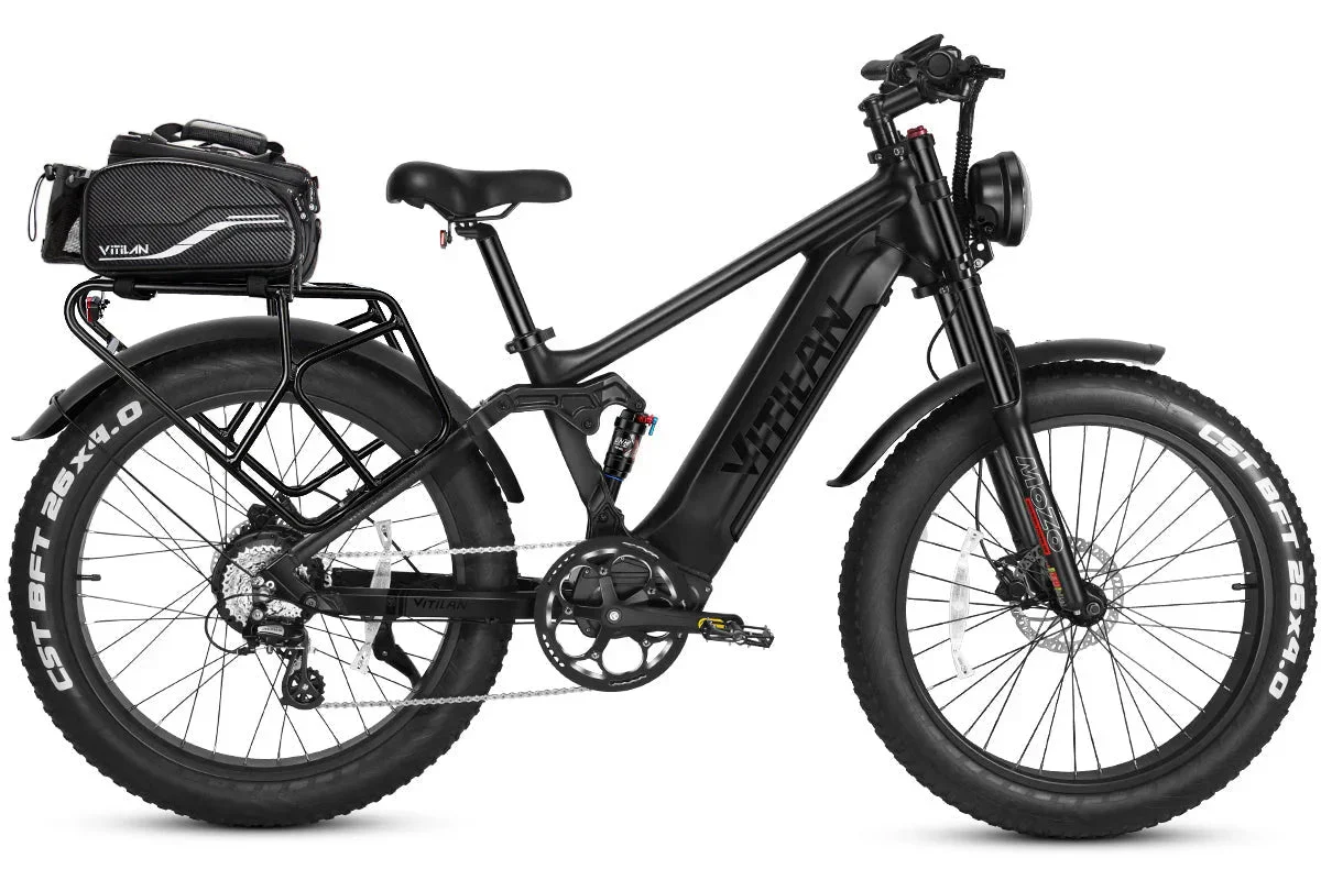 Vitilan T7PRO Full Suspension Mountain E-bike - Image 25