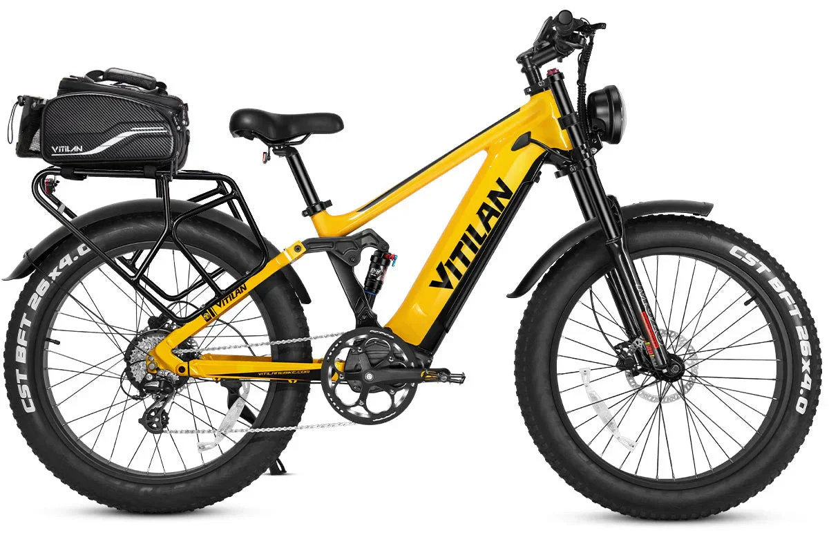 Vitilan T7PRO Full Suspension Mountain E-bike - Image 26