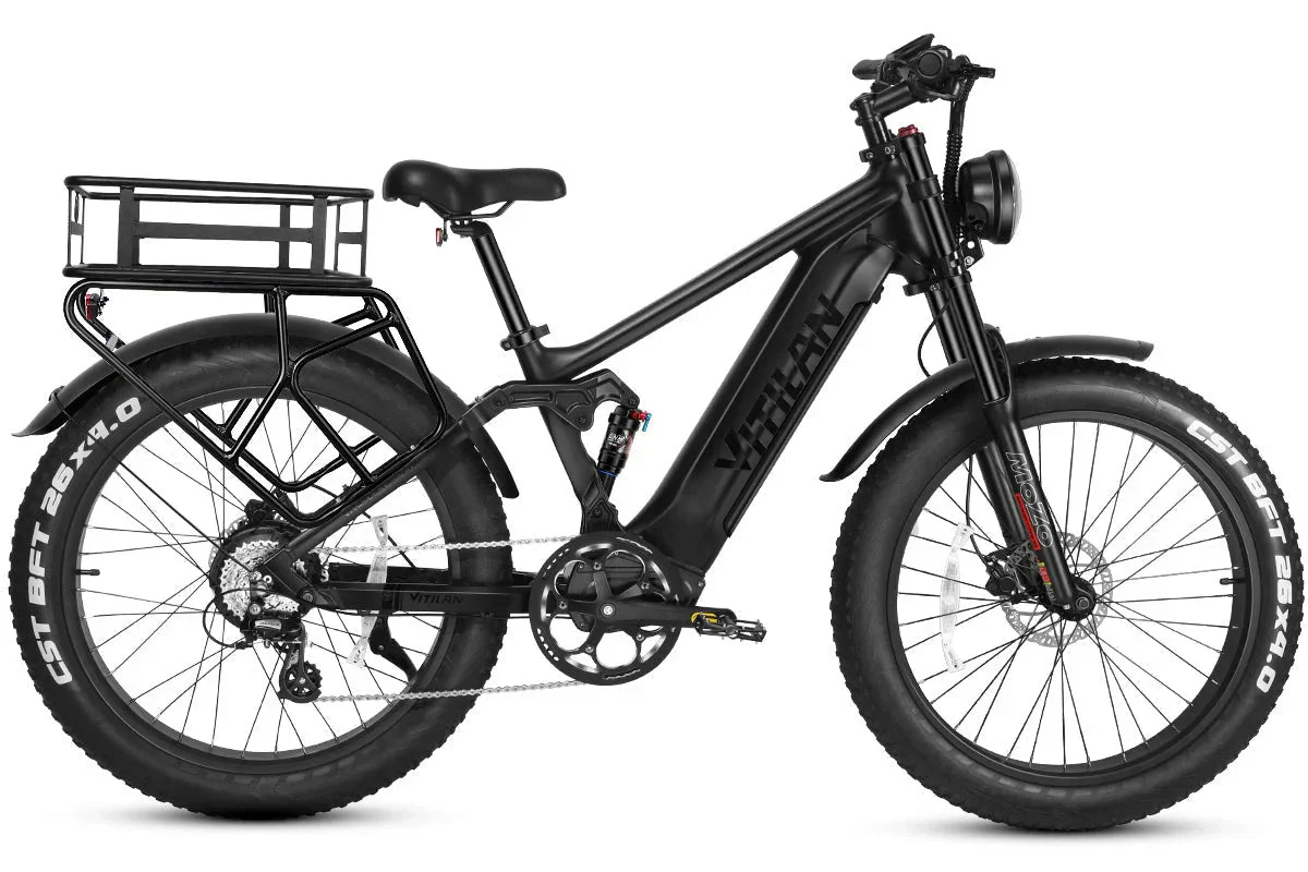 Vitilan T7PRO Full Suspension Mountain E-bike - Image 28