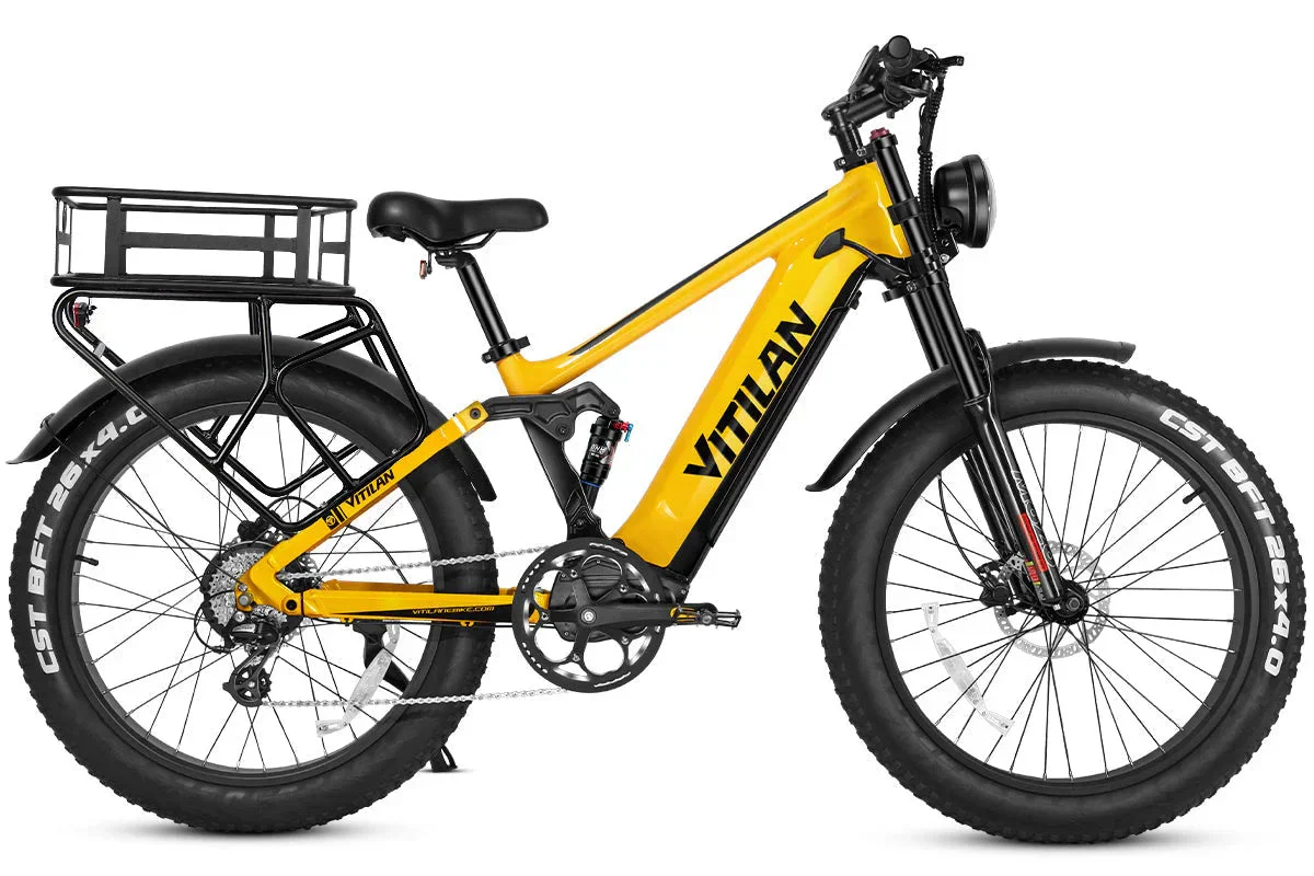 Vitilan T7PRO Full Suspension Mountain E-bike - Image 29