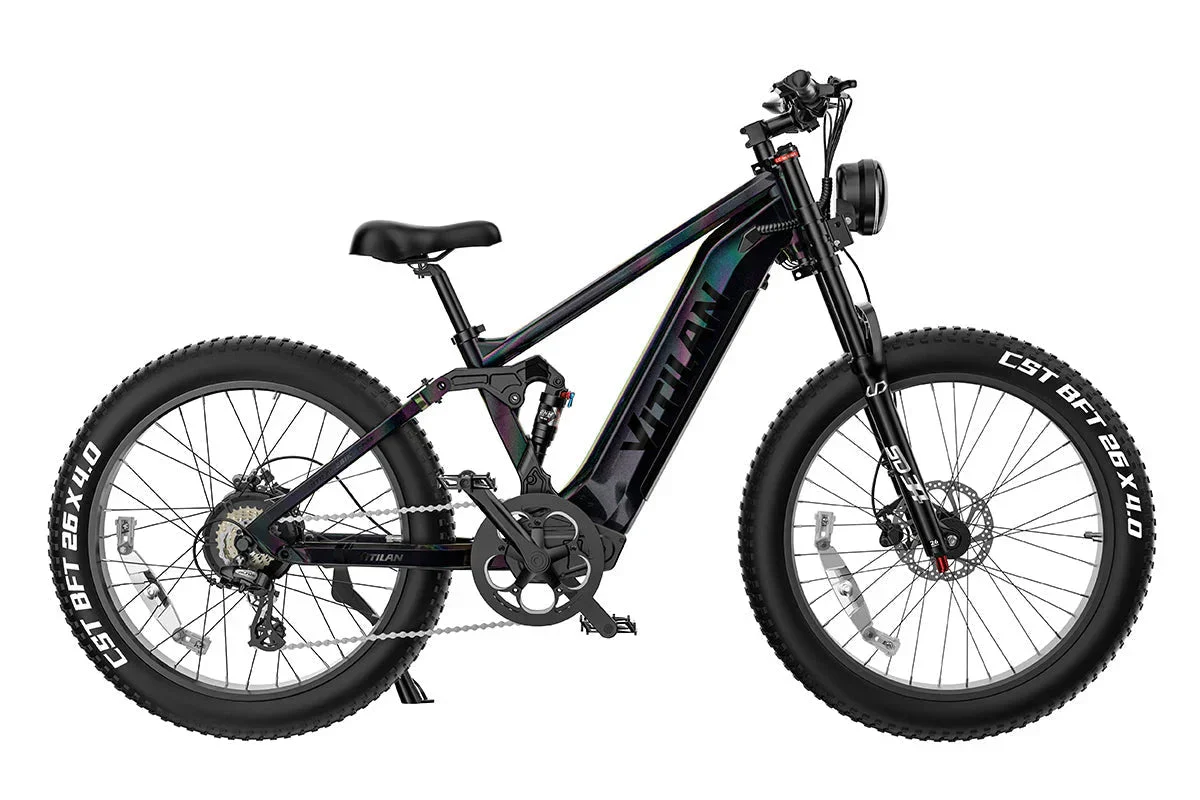 Vitilan T7PRO Full Suspension Mountain E-bike - Image 3