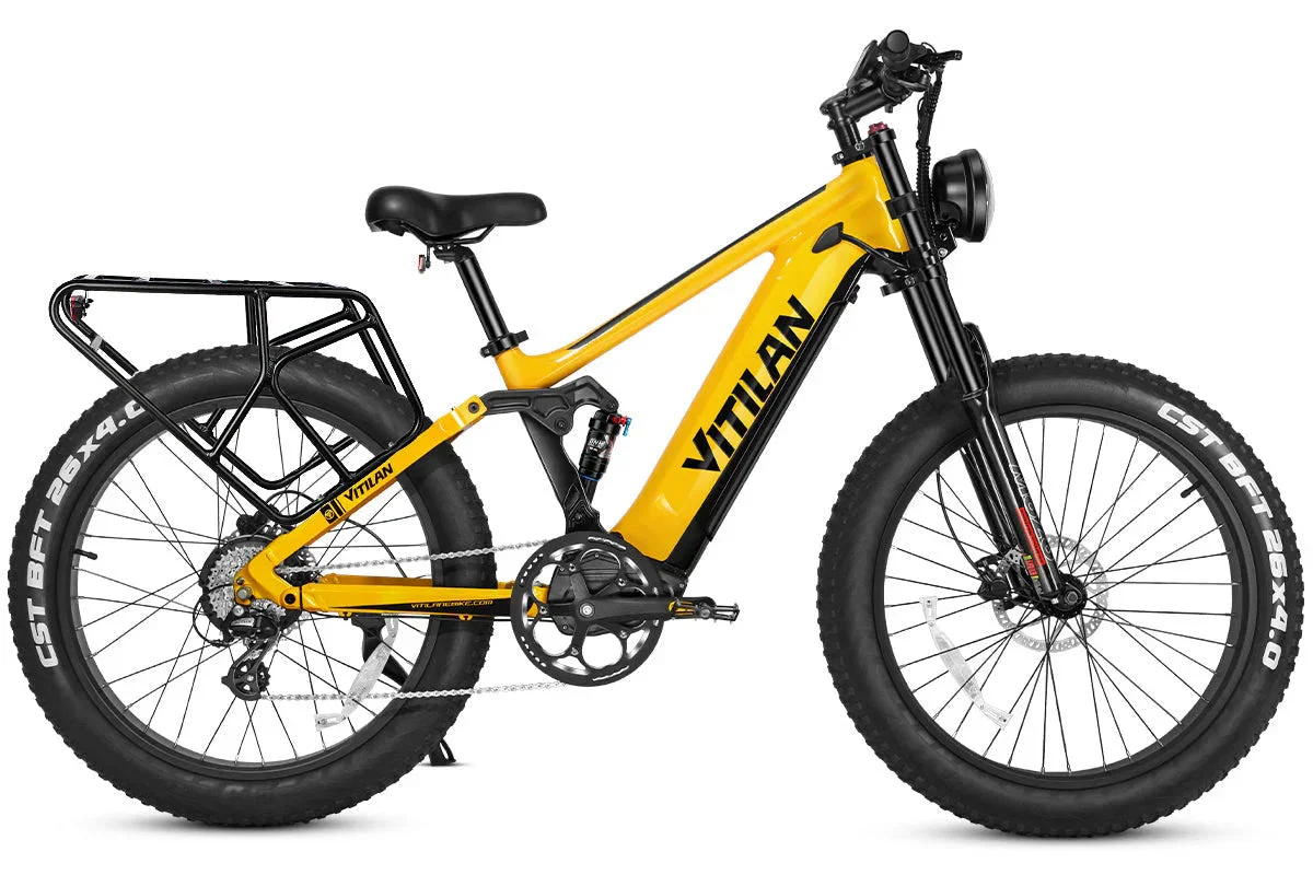 Vitilan T7PRO Full Suspension Mountain E-bike - Image 30