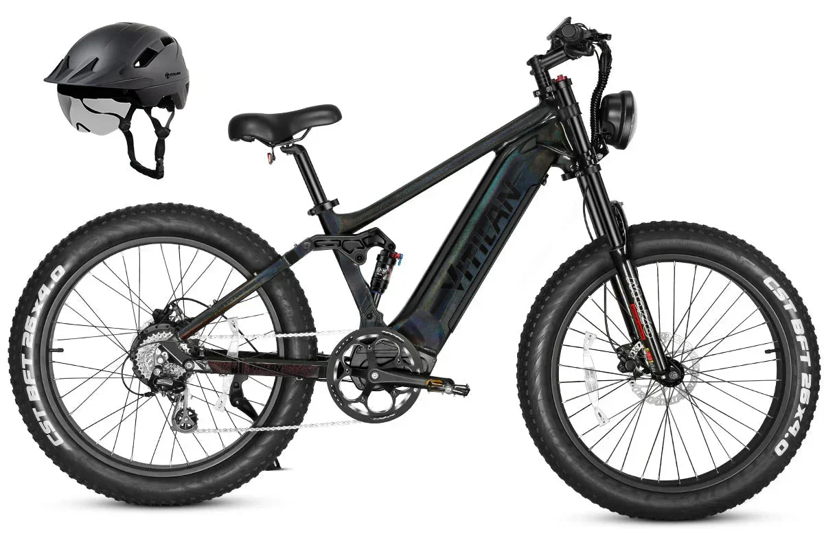 Vitilan T7PRO Full Suspension Mountain E-bike - Image 34