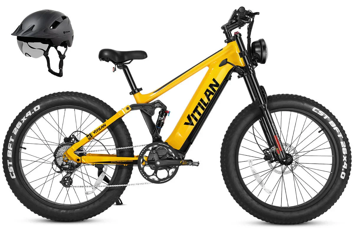 Vitilan T7PRO Full Suspension Mountain E-bike - Image 35