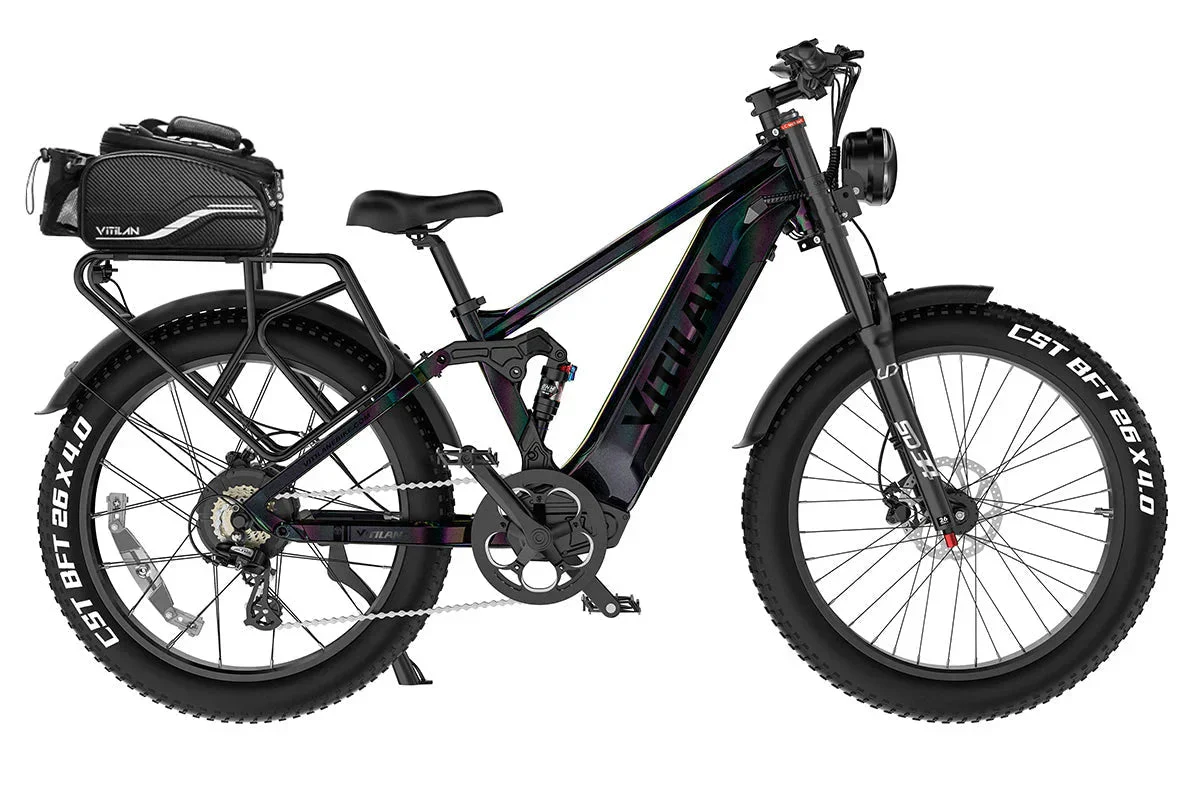 Vitilan T7PRO Full Suspension Mountain E-bike - Image 36