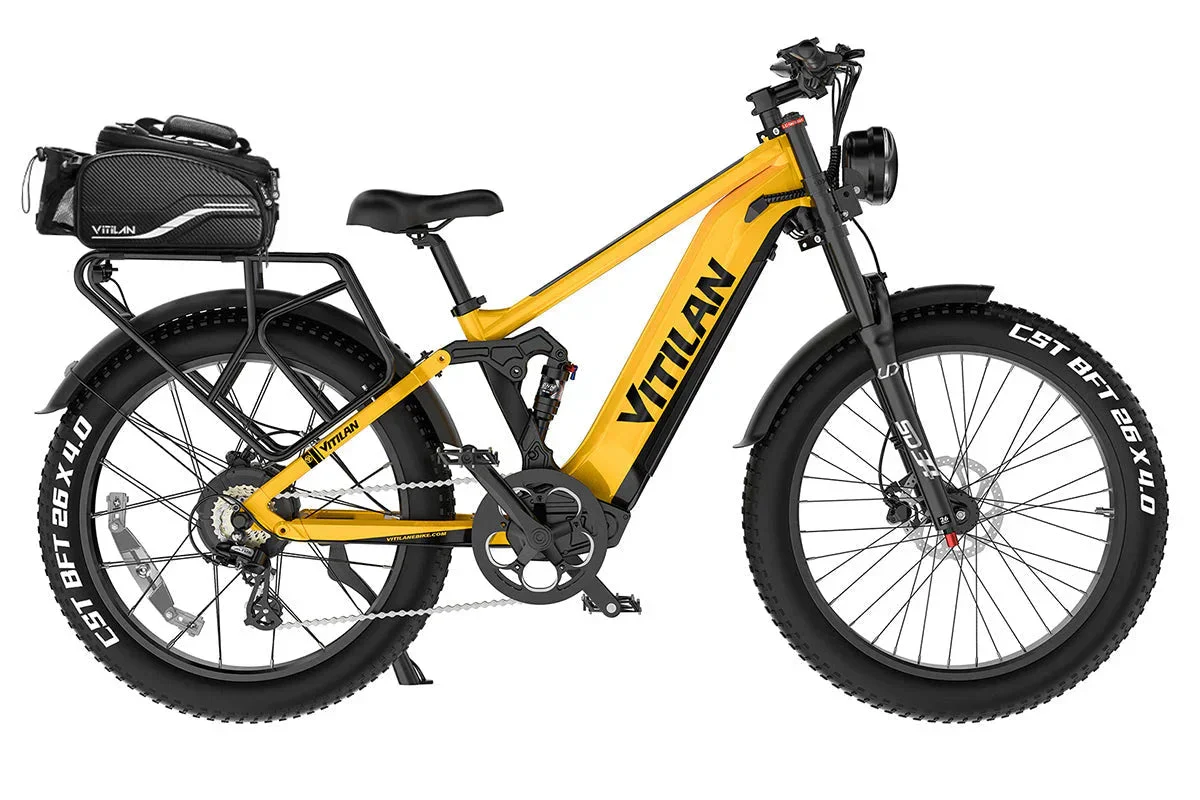 Vitilan T7PRO Full Suspension Mountain E-bike - Image 38