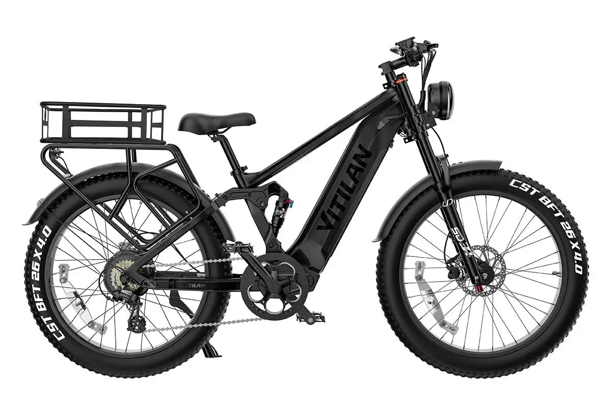 Vitilan T7PRO Full Suspension Mountain E-bike - Image 40