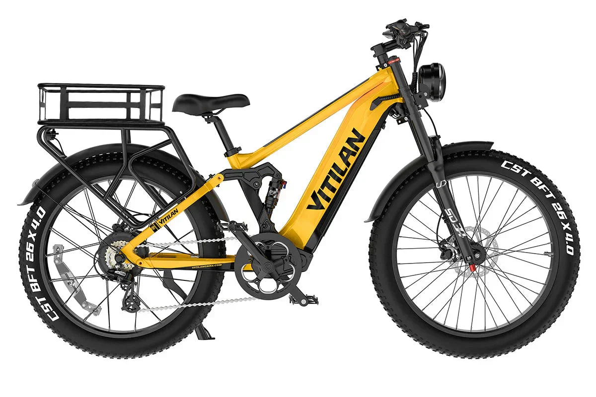 Vitilan T7PRO Full Suspension Mountain E-bike - Image 41