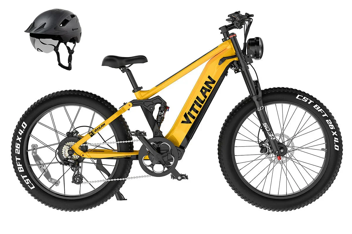 Vitilan T7PRO Full Suspension Mountain E-bike - Image 42