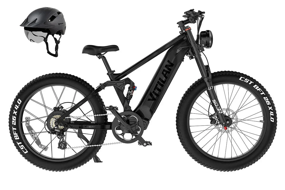 Vitilan T7PRO Full Suspension Mountain E-bike - Image 43