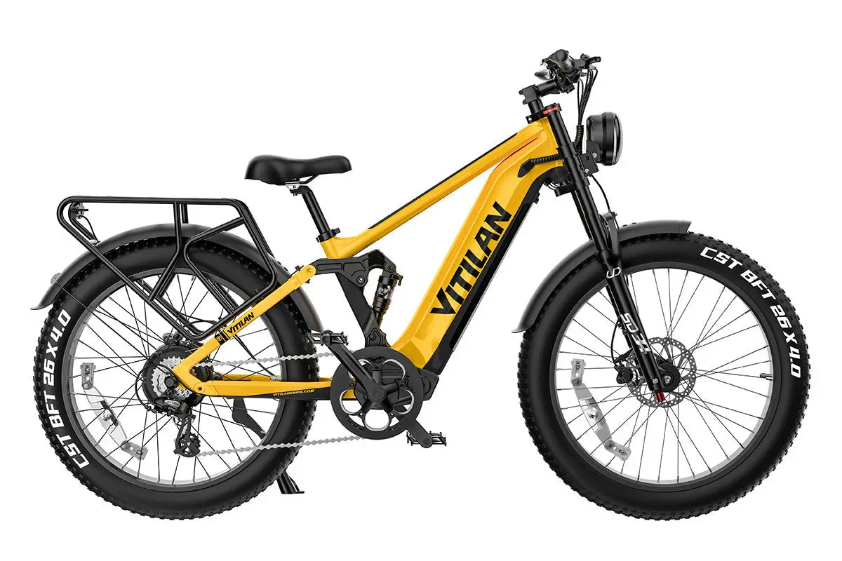 Vitilan T7PRO Full Suspension Mountain E-bike - Image 47