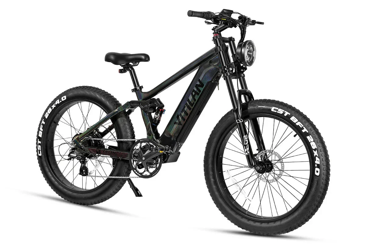 Vitilan T7PRO Full Suspension Mountain E-bike - Image 8