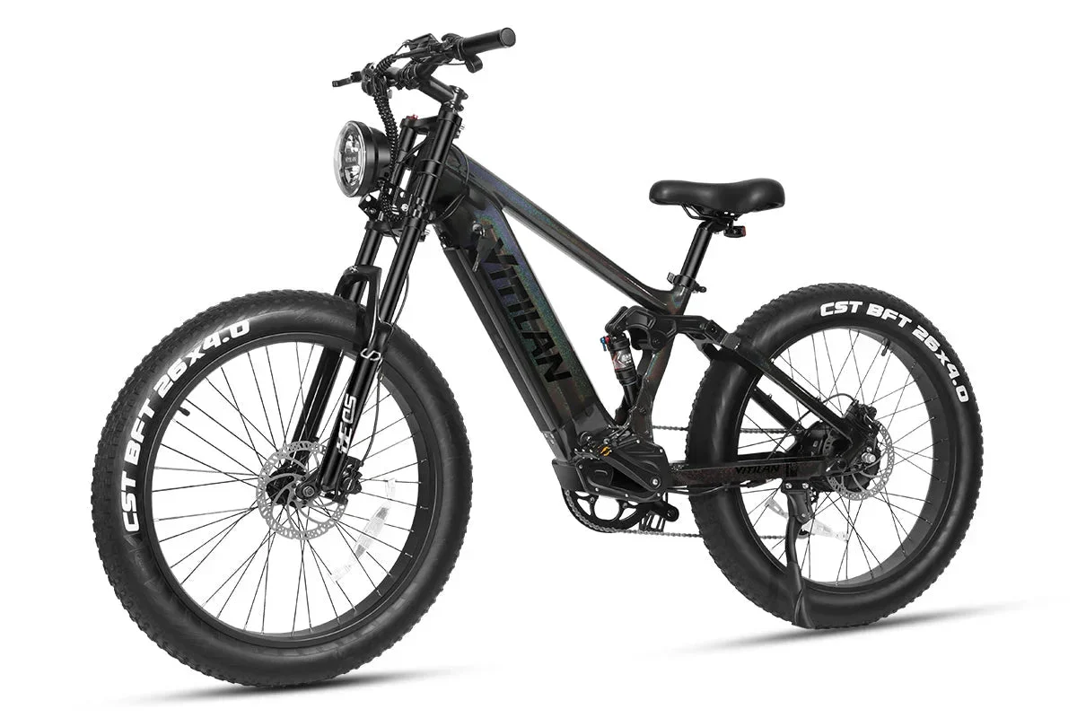 Vitilan T7PRO Full Suspension Mountain E-bike - Image 9