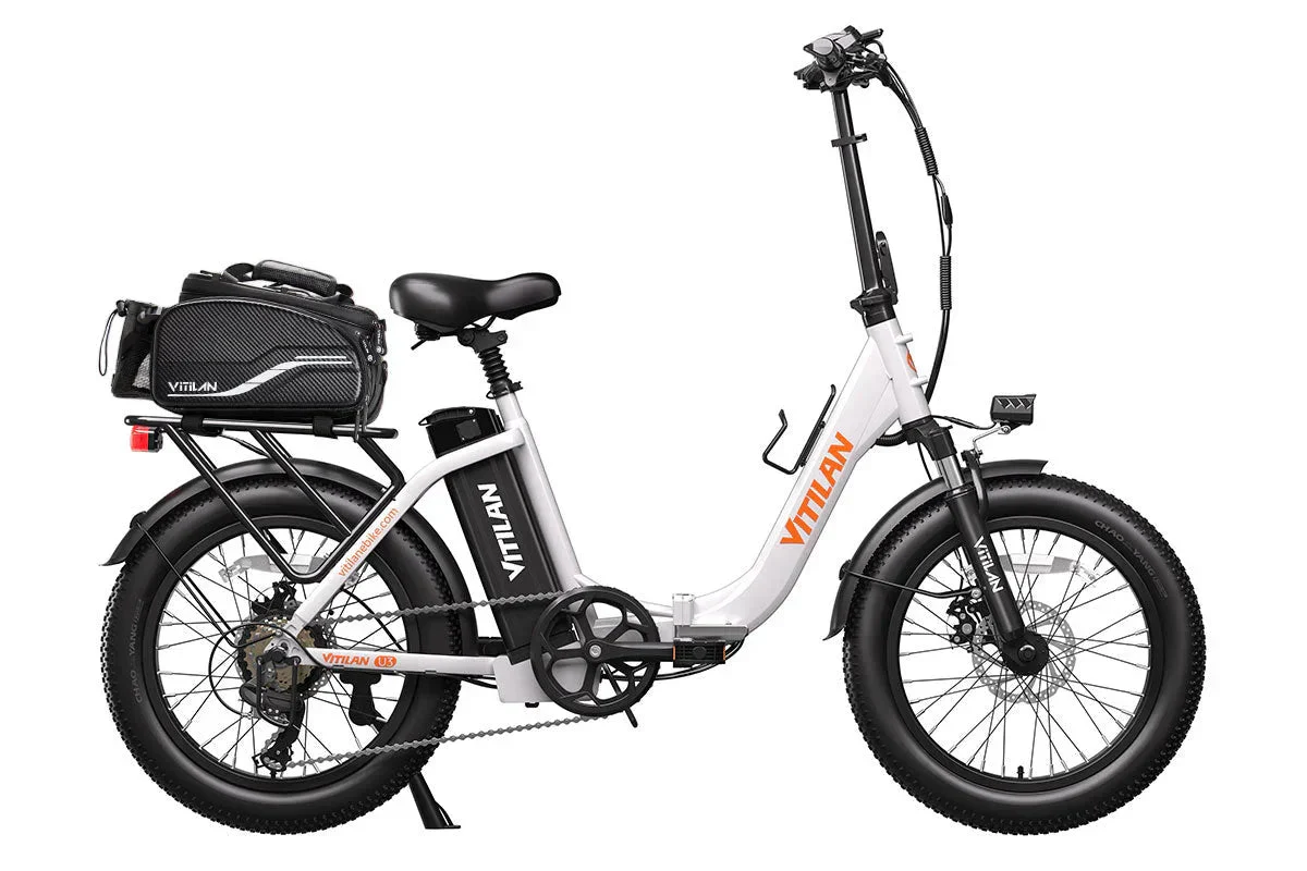 Vitilan U3 Full Suspension Foldable Fat Tire Electric Bike - Image 15