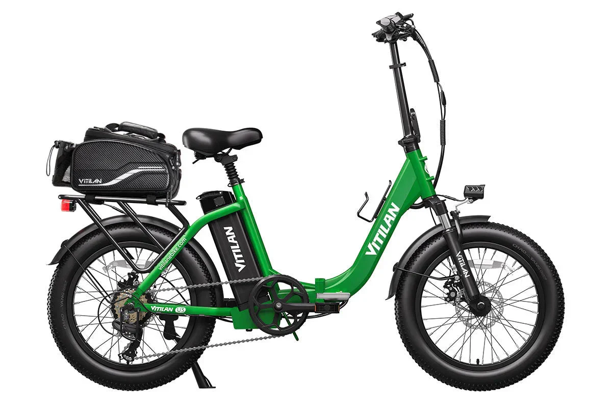Vitilan U3 Full Suspension Foldable Fat Tire Electric Bike - Image 16