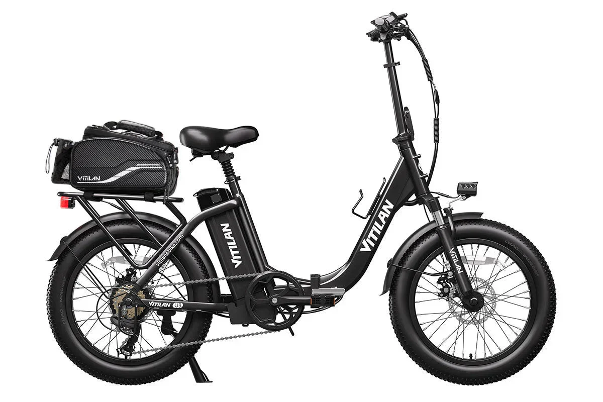 Vitilan U3 Full Suspension Foldable Fat Tire Electric Bike - Image 17
