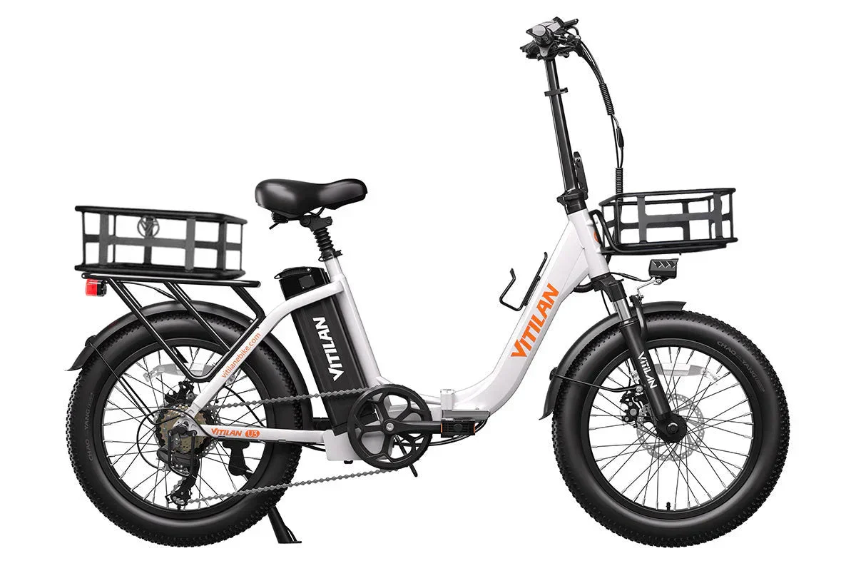 Vitilan U3 Full Suspension Foldable Fat Tire Electric Bike - Image 18